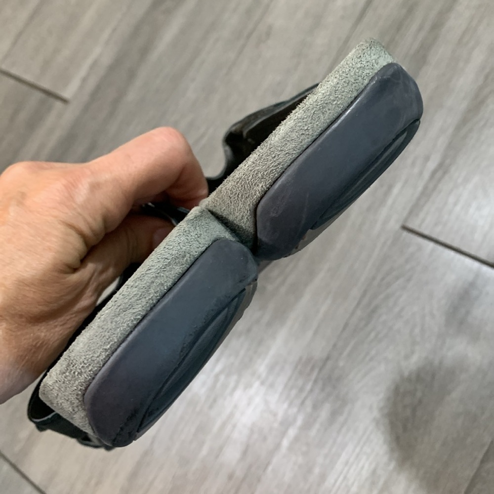 Vionic Sonja Pewter Leather Adjustable Strap Slip… - image 5